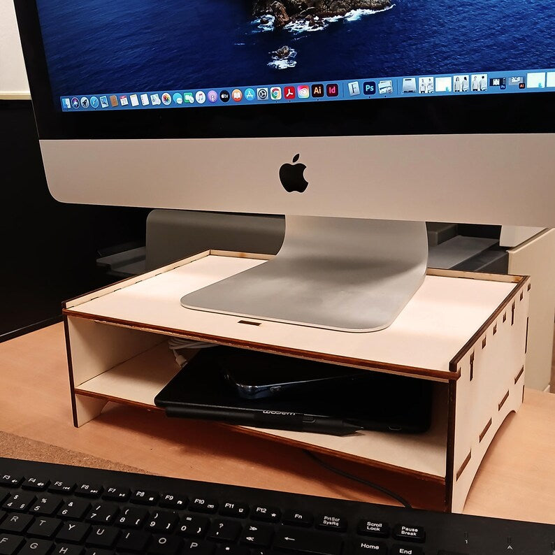 Desk Monitor Organizer Stand - DIGITAL DOWNLOAD