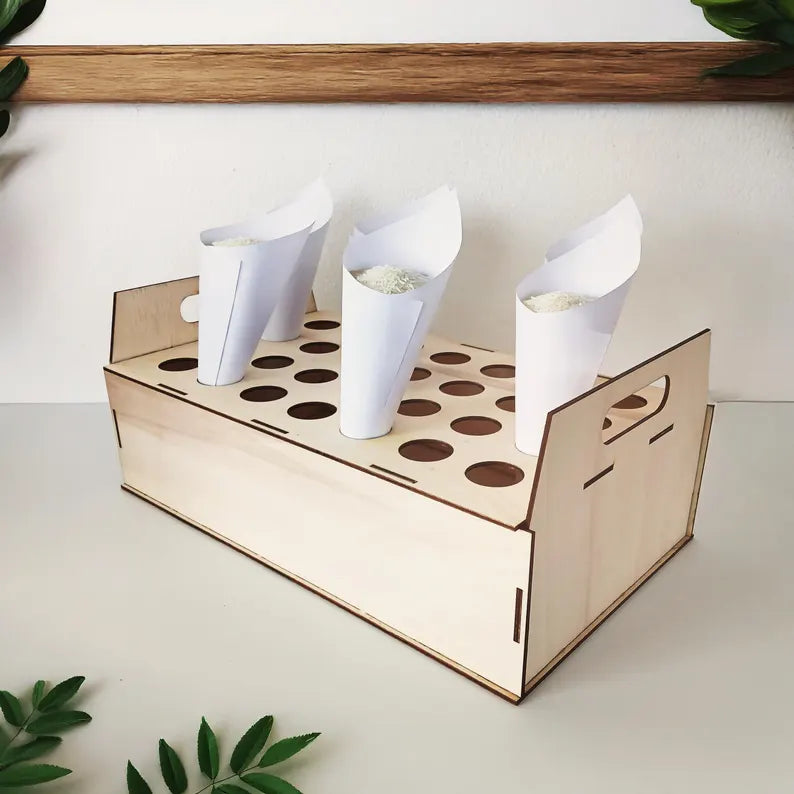 Wedding rice cone holder - DIGITAL DOWNLOAD