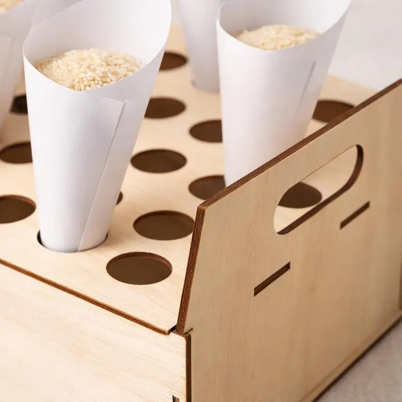 Wedding rice cone holder - DIGITAL DOWNLOAD