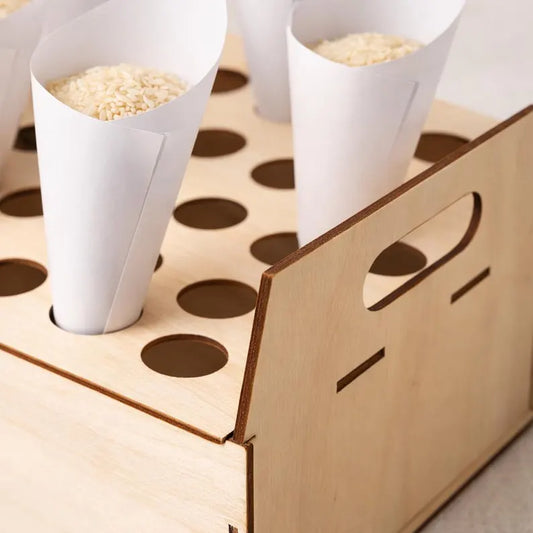 Suporte para cone de arroz de casamento - DOWNLOAD DIGITAL