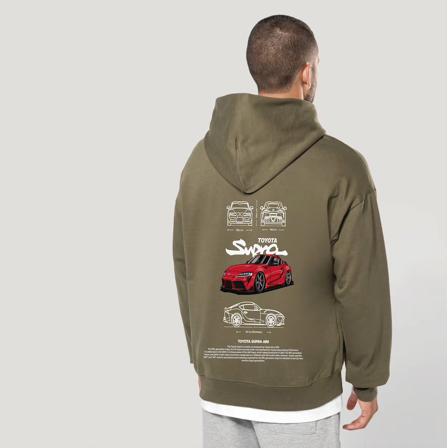 Sweatshirt Oversized Toyota Supra A90