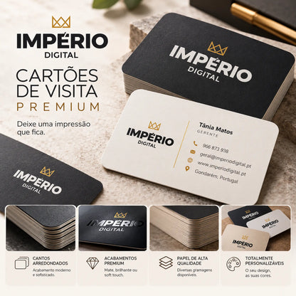 Cartão de visita Premium 8,5 x 5,5