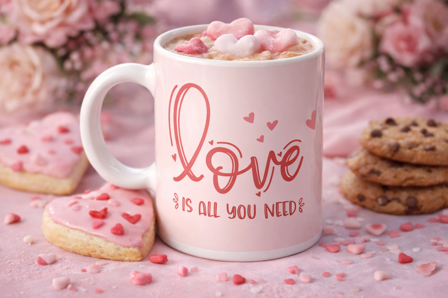 Caneca Love is All You Need Poção Rosa