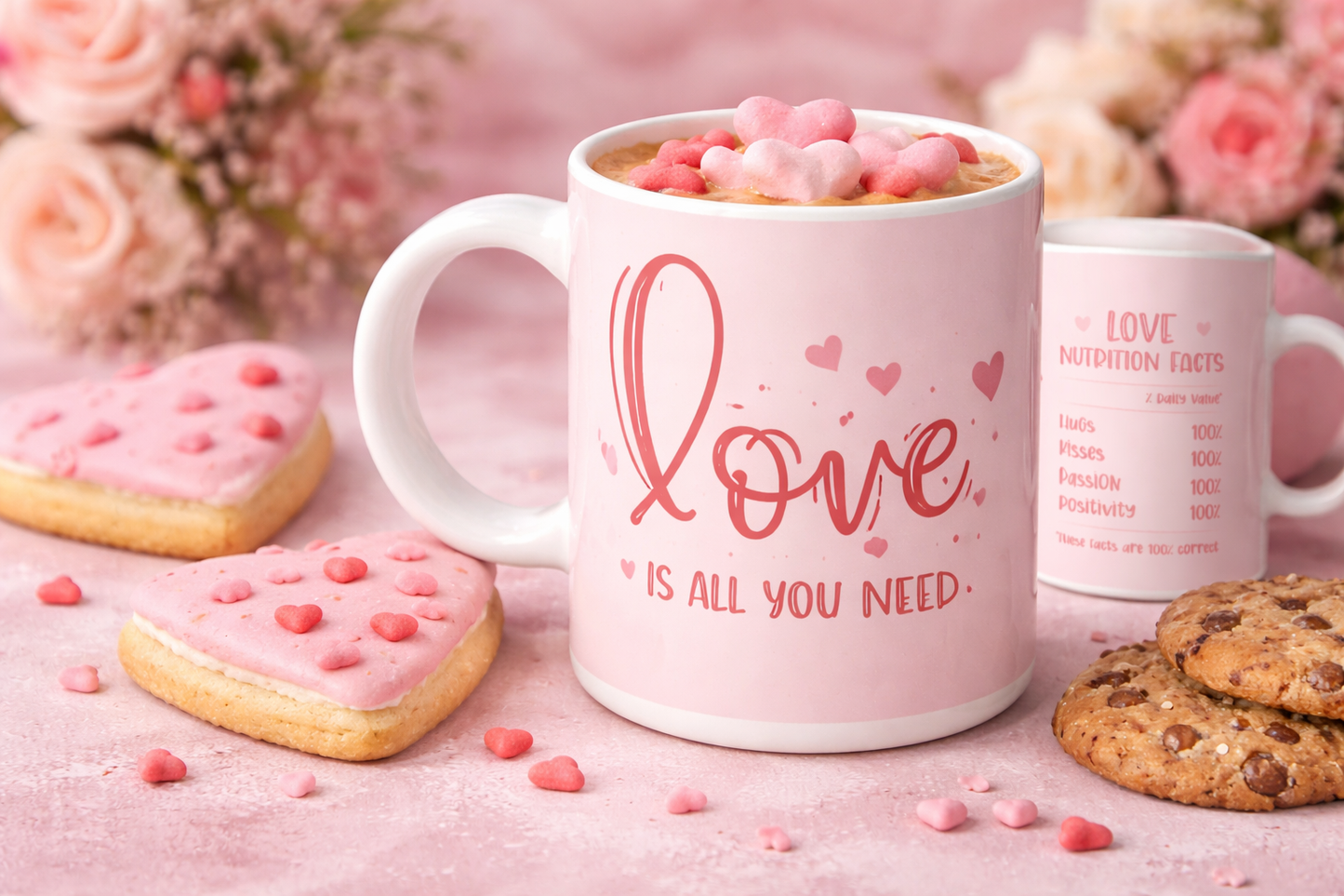 Caneca Love is All You Need Poção Rosa