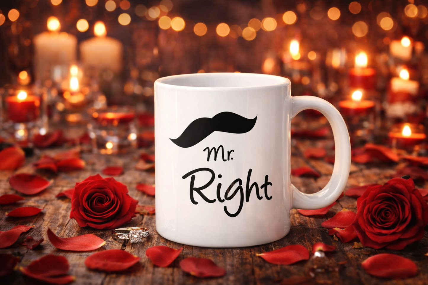 Caneca de Cerâmica Mrs Right