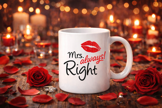 Caneca de Cerâmica Mrs Always Right