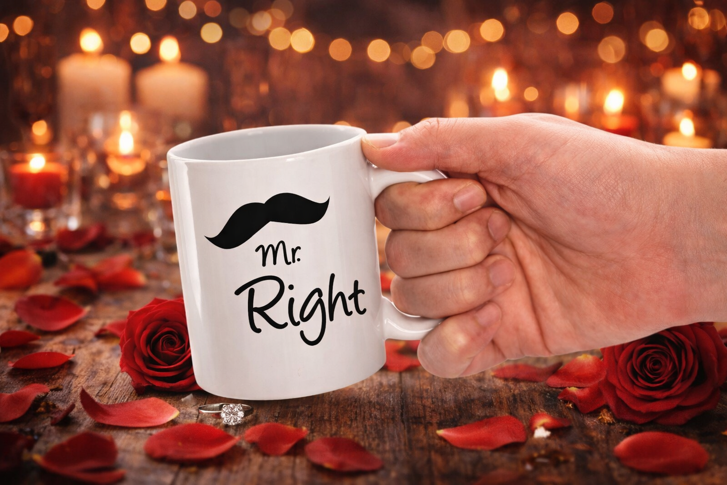 Caneca de Cerâmica Mrs Right