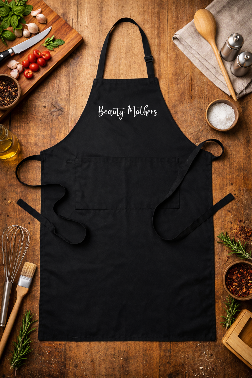 Avental personalizado, avental com 2 bolsos, avental de servir personalizado, presente para o Dia da Mãe, avental unissexo, presente para ela