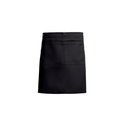 Personalized black barber apron, apron with 2 pockets, personalized service apron, adjustable apron, apron with your logo