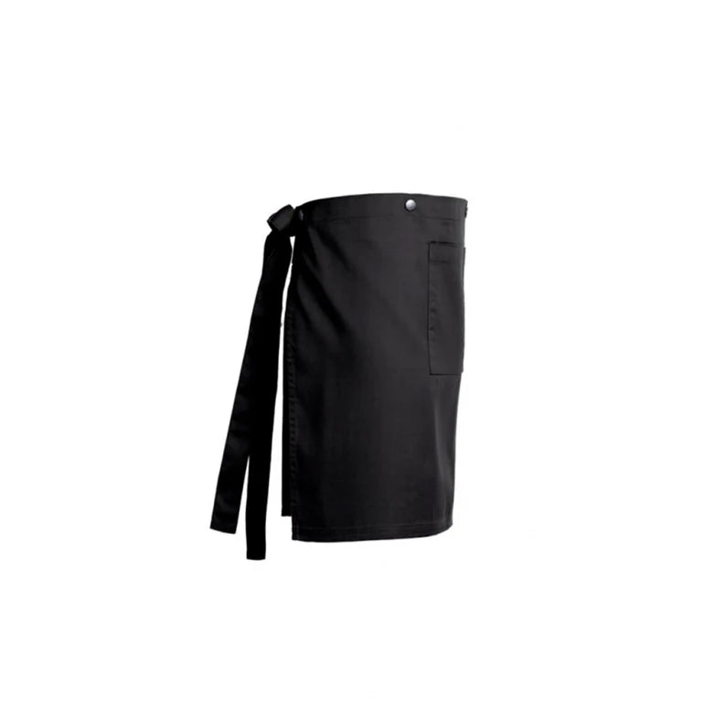 Avental preto personalizado com flores, avental com 2 bolsos, avental de servir personalizado, avental ajustável, presente para o Dia da Mãe, avental unissexo, para ela