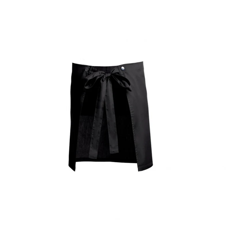 Avental preto personalizado com flores, avental com 2 bolsos, avental de servir personalizado, avental ajustável, presente para o Dia da Mãe, avental unissexo, para ela