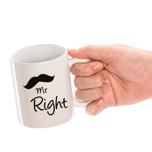 Caneca de Cerâmica Mrs Right
