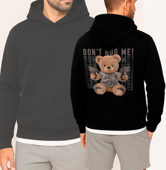 Dont Hug Me Oversize Sweater, Men Oversized Hoodie, Hood Gift Teddy Bear