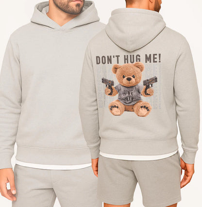 Don't Hug Me Oversized Sweater, Men's Oversized Hoodie, Hooded Teddy Bear Gift