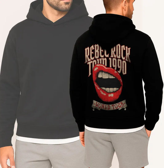 Rebel Rock Oversize Sweater, Oversized Hoodie, Music Hood Gift
