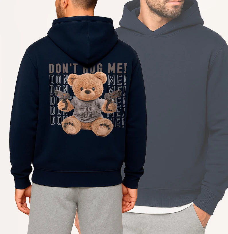 Dont Hug Me Oversize Sweater, Men Oversized Hoodie, Hood Gift Teddy Bear