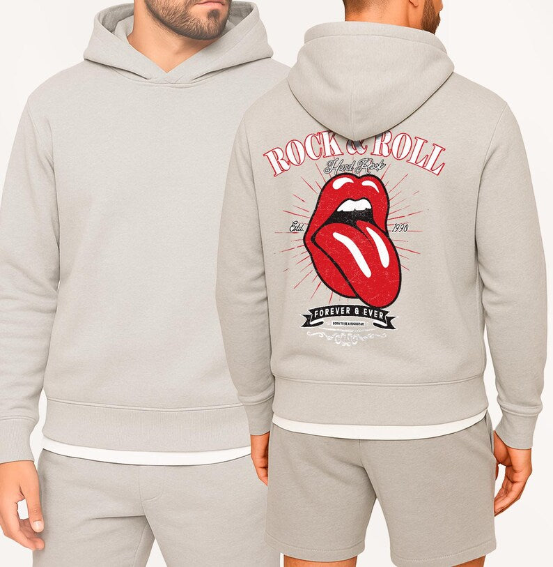Rebel Rock Oversize Sweater, Oversized Hoodie, Music Hood Gift