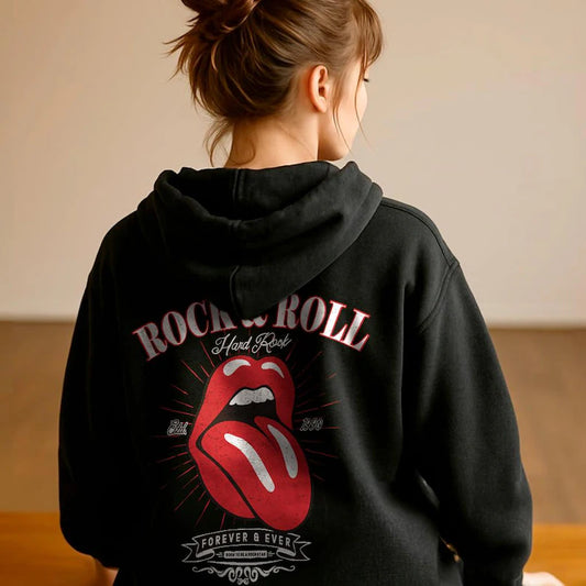Rebel Rock Oversize Sweater, Oversized Hoodie, Music Hood Gift
